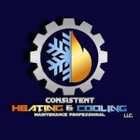 the logo for consistent heating and cooling maintenance professional